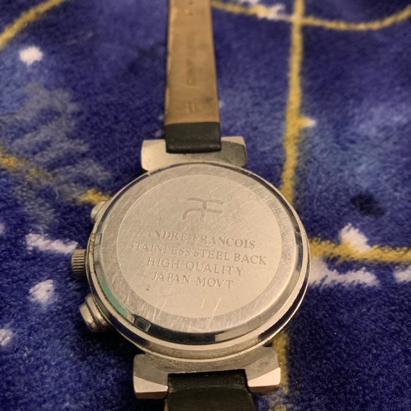 Andre Francois Japan Made Watch Leather Vintage - Picture 4 of 6